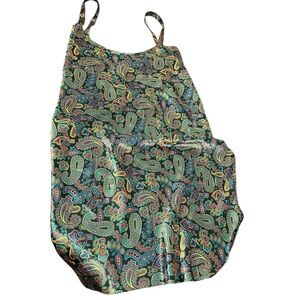 Paisley Print Slip Dress or Nightgown